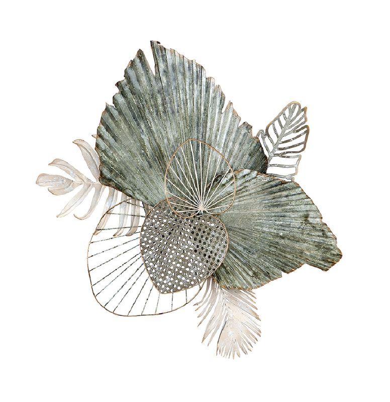 Relief mural feuilles 3D