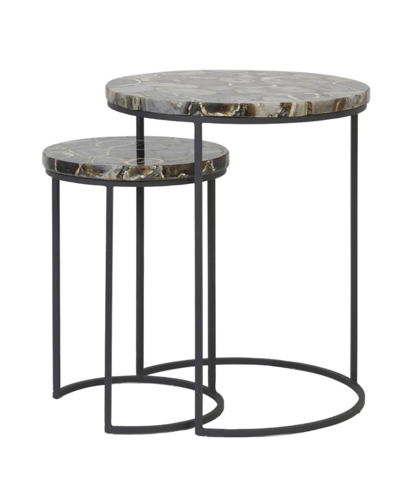 AXAT set de 2 tables d'appoint