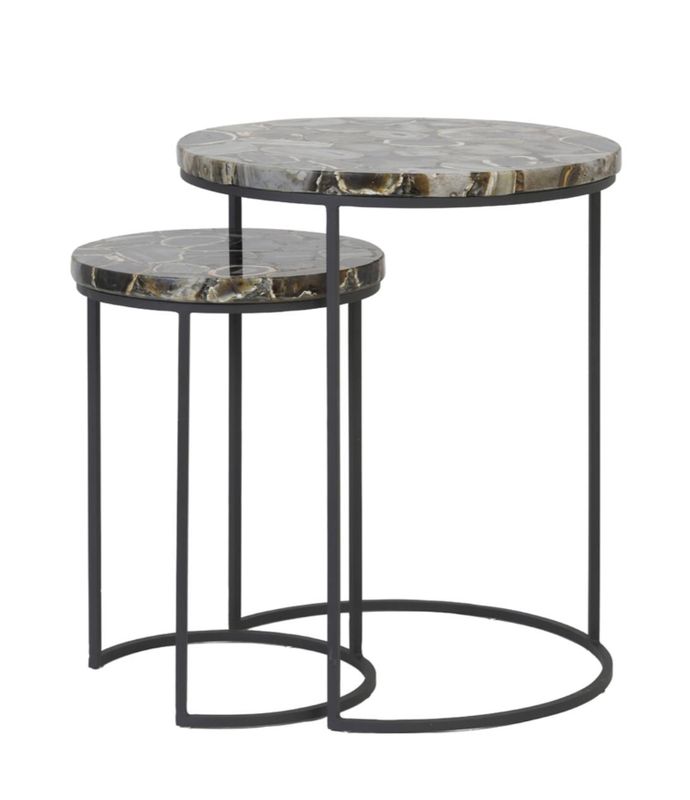 AXAT set de 2 tables d'appoint
