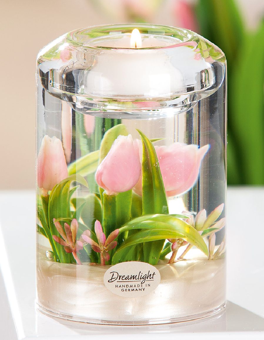TULIP PINK bougeoir