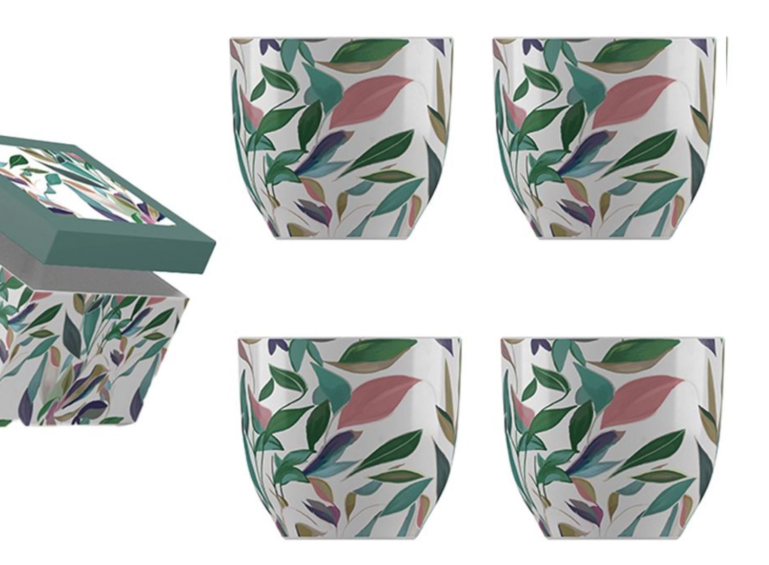 BLOOM set 4 tasses