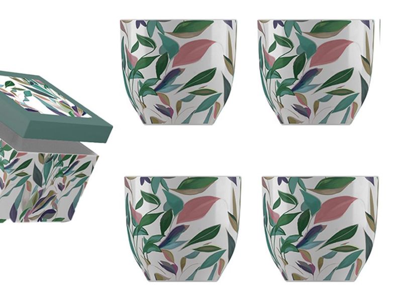 BLOOM set 4 tasses