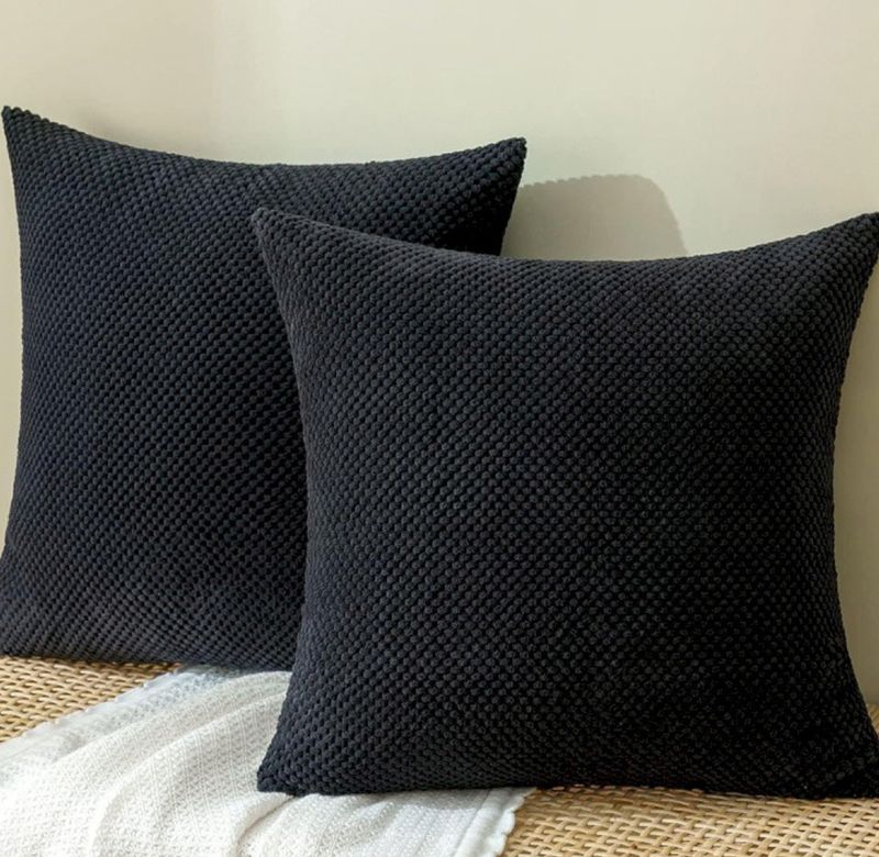 MELODIE coussin 45x45 noir