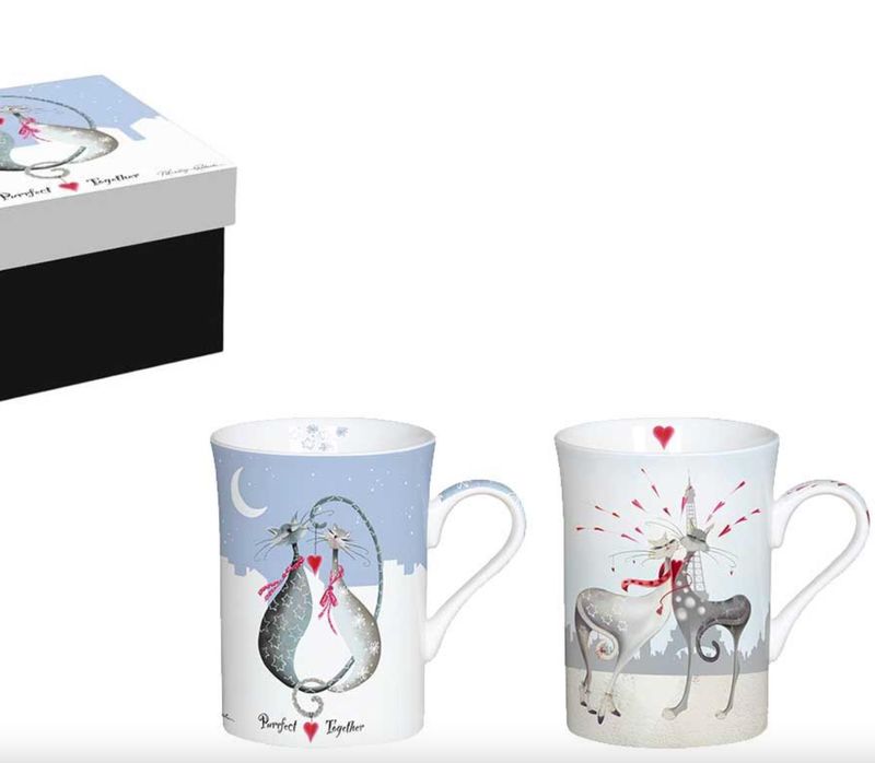 CATITUDES set 2 mugs