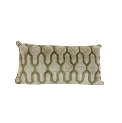 JEMBANA coussin 60x30 sable / vert olive JEMBANA coussin 60x30 sable / vert olive