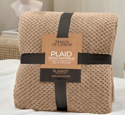 MELODIE plaid 130x170 macchiato MELODIE plaid 130x170 macchiato