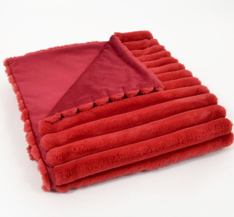 COOKY plaid 130x170 rouge