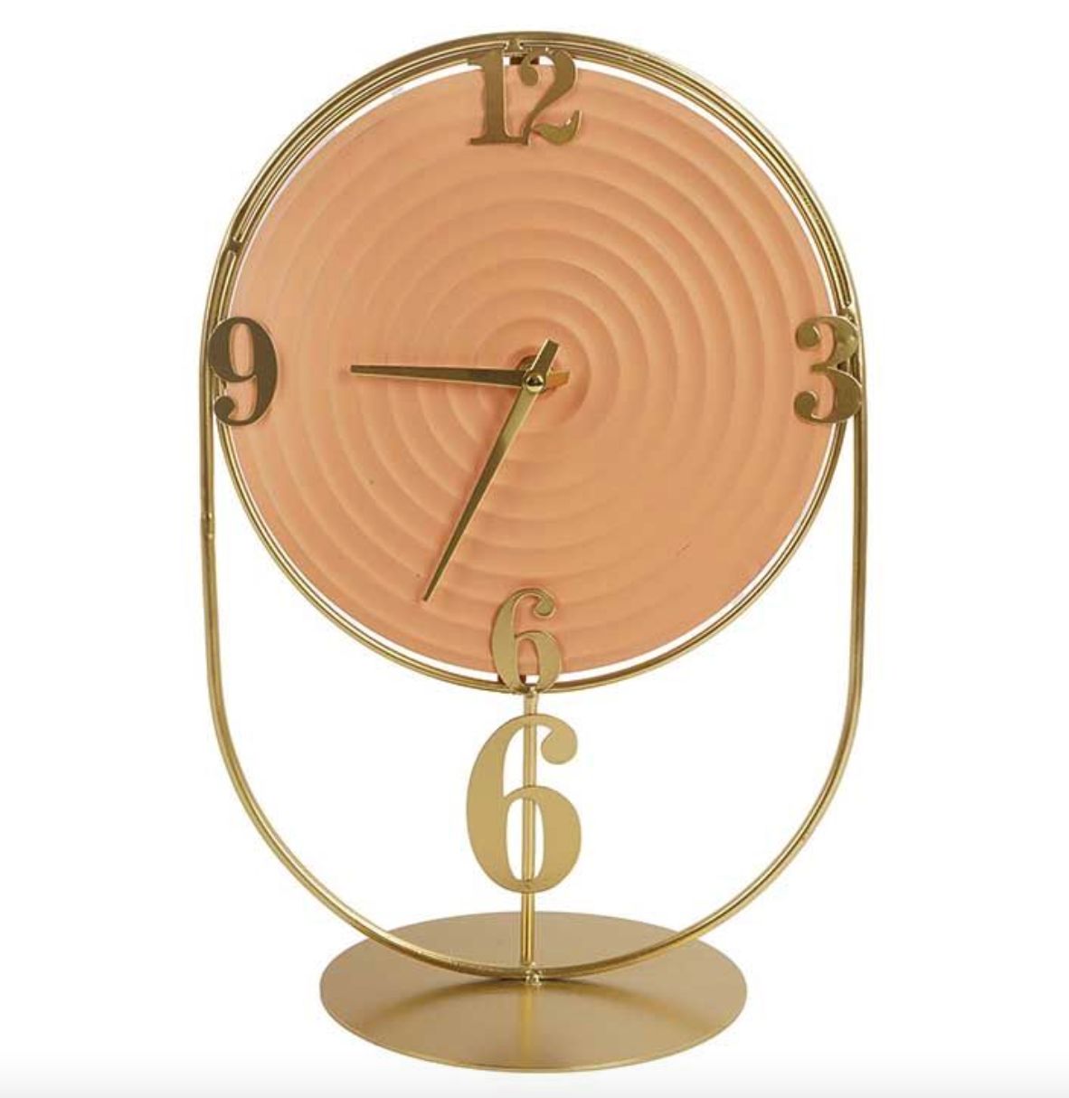 Pendule métal / or