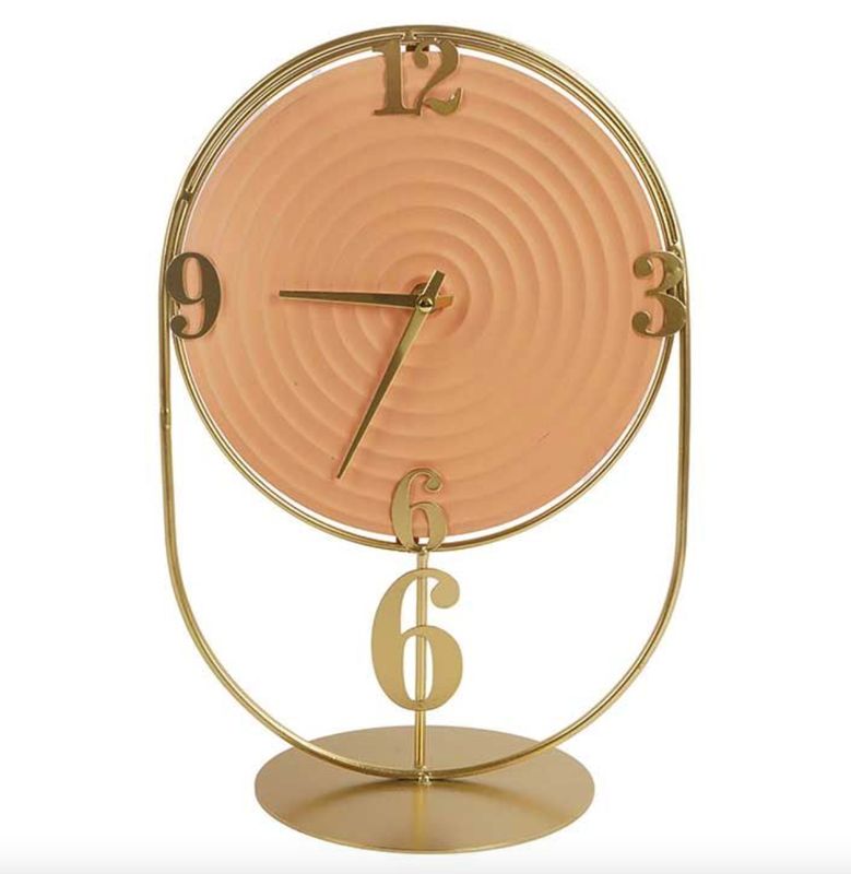 Pendule métal / or