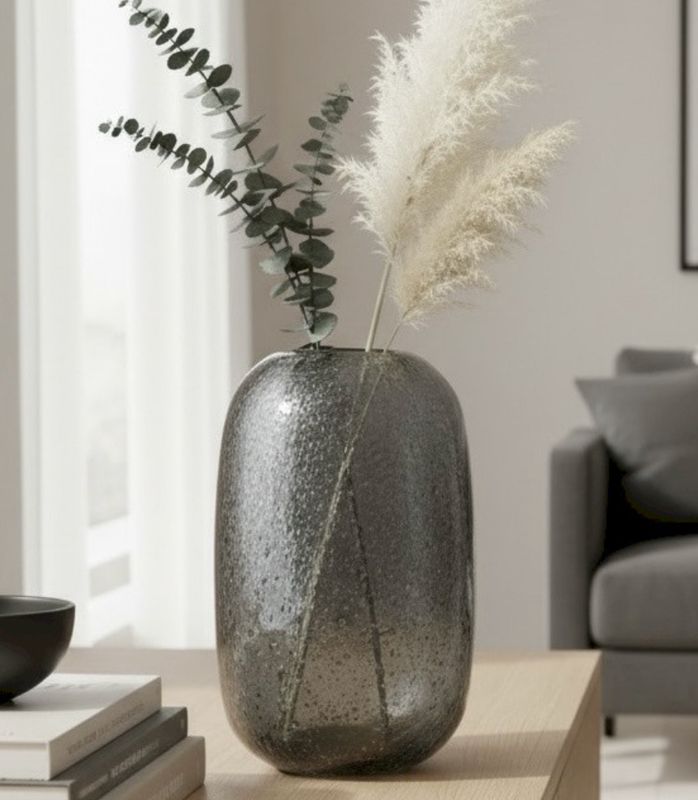 VOLCANIQUE vase fumé
