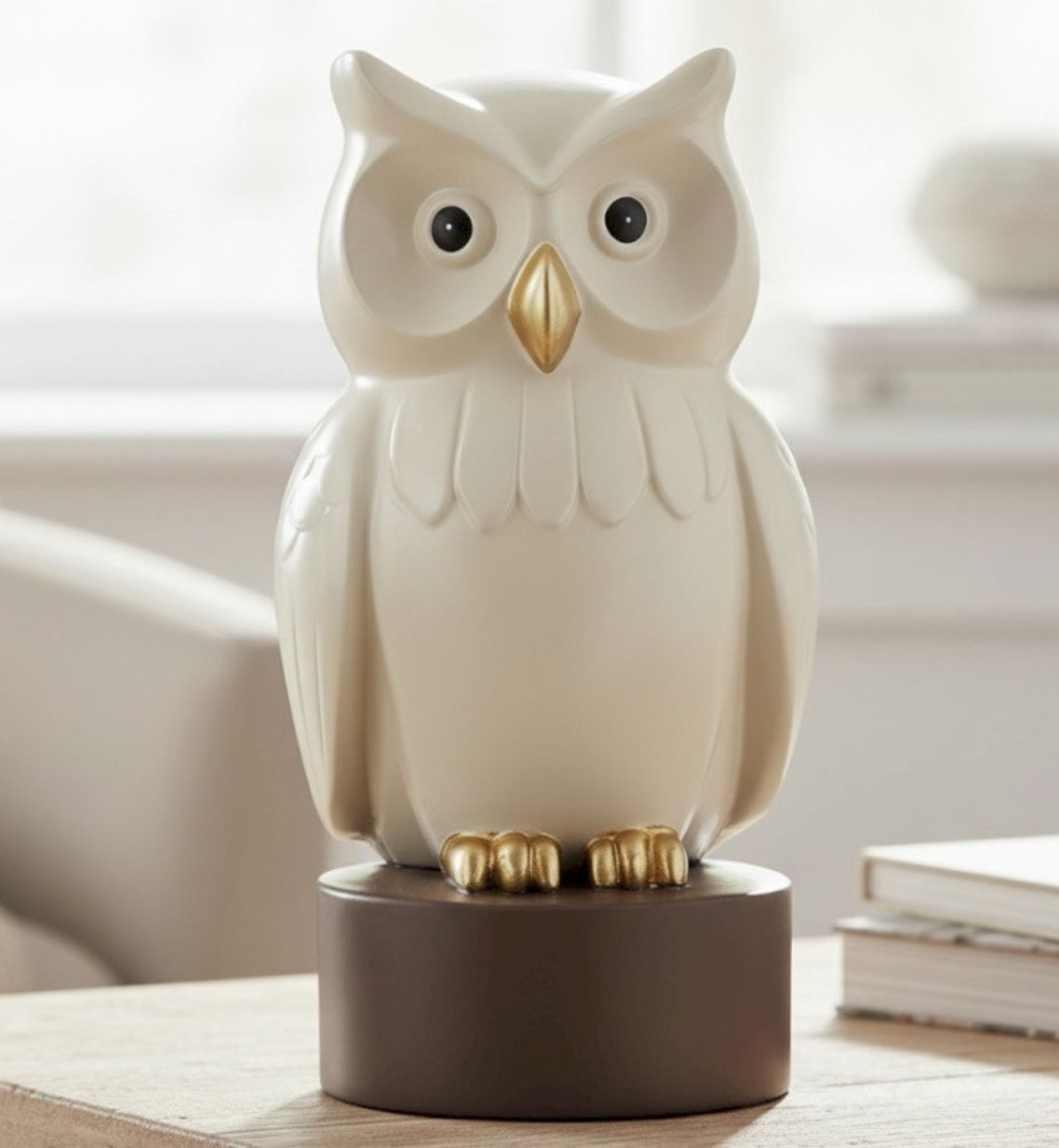 SOHAN hibou sur socle