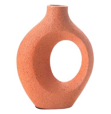Vase orange texture