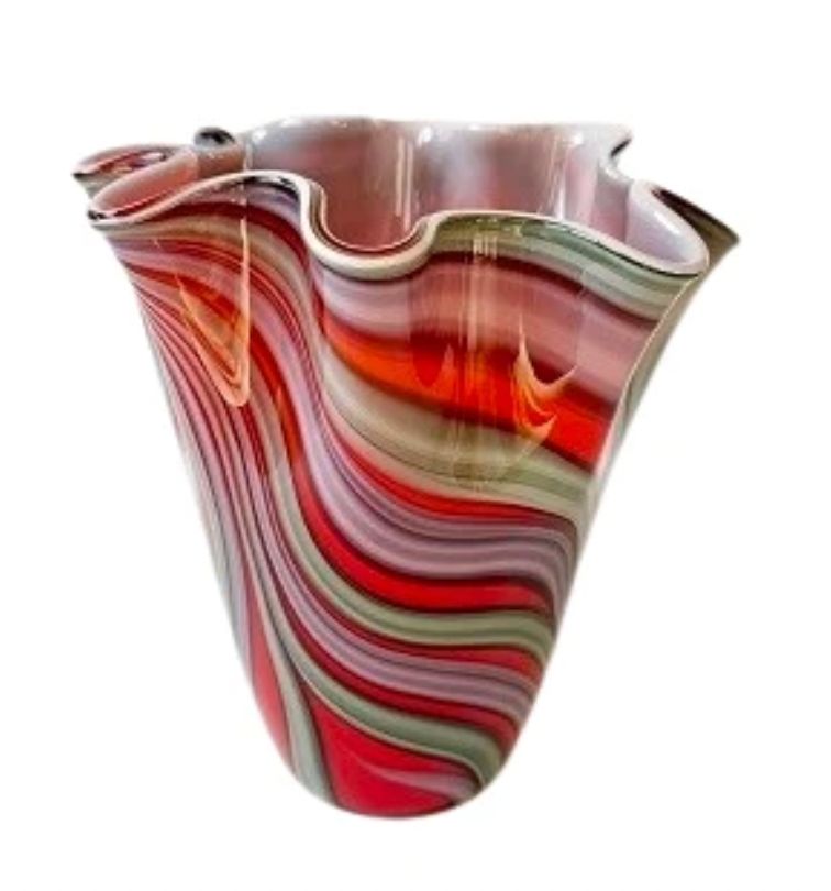Vase en verre soufflé (ht. 25)
