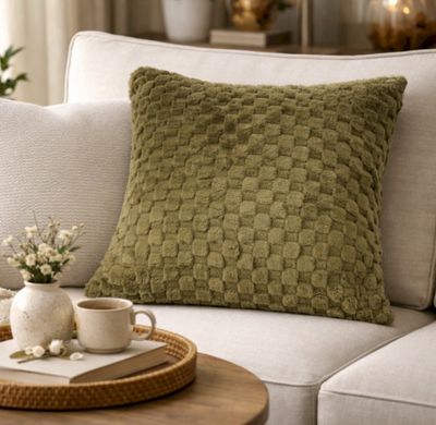 HELENA coussin 45x45 kaki