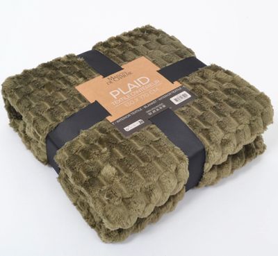 HELENA plaid 130x170 kaki