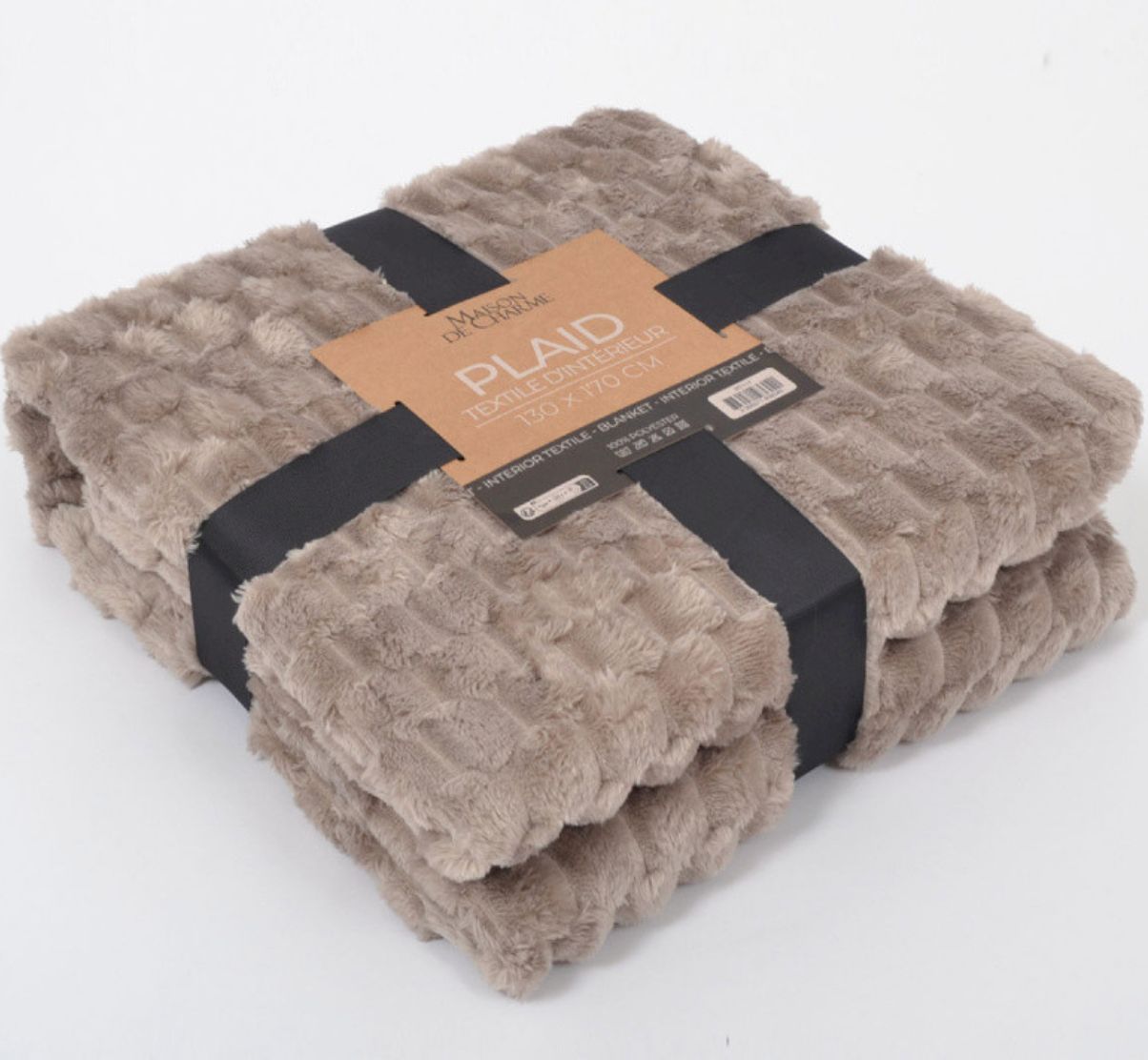 HELENA plaid 130x170 taupe HELENA plaid 130x170 taupe