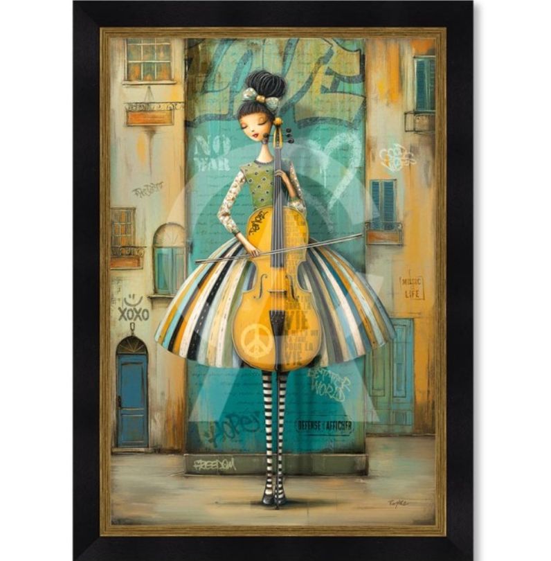 La violoncelliste 40x60
