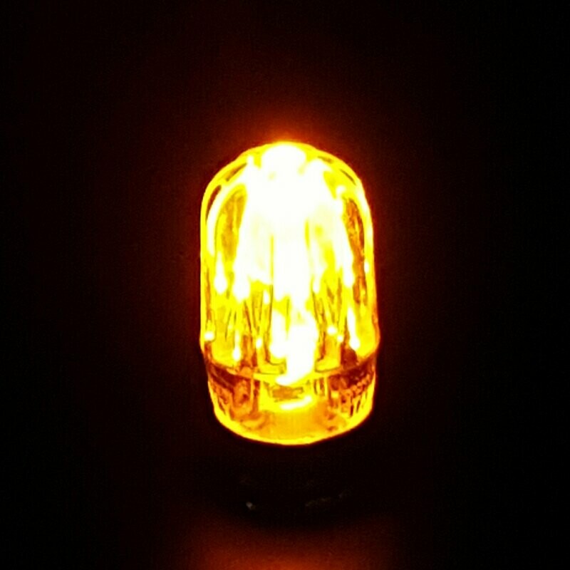 Lampada votiva a led  AMBRA ( giallo)