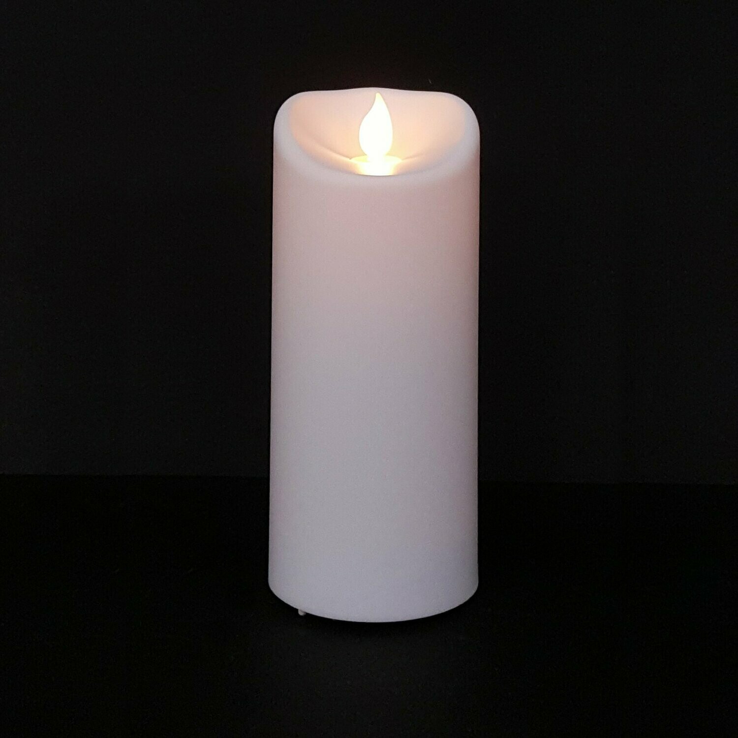 063057 - CANDELA A LED IN PLASTICA EFFETTO CERA