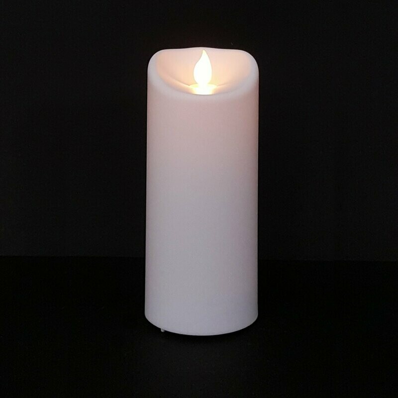063057 - CANDELA A LED IN PLASTICA EFFETTO CERA
