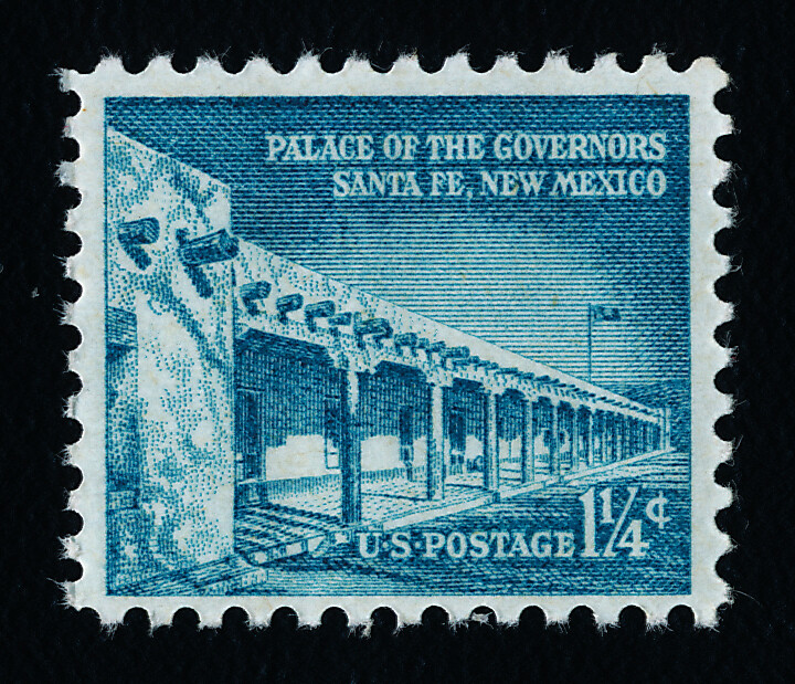 USA 1031a Shiny Gum MNH Palace of the Governors, Santa Fe