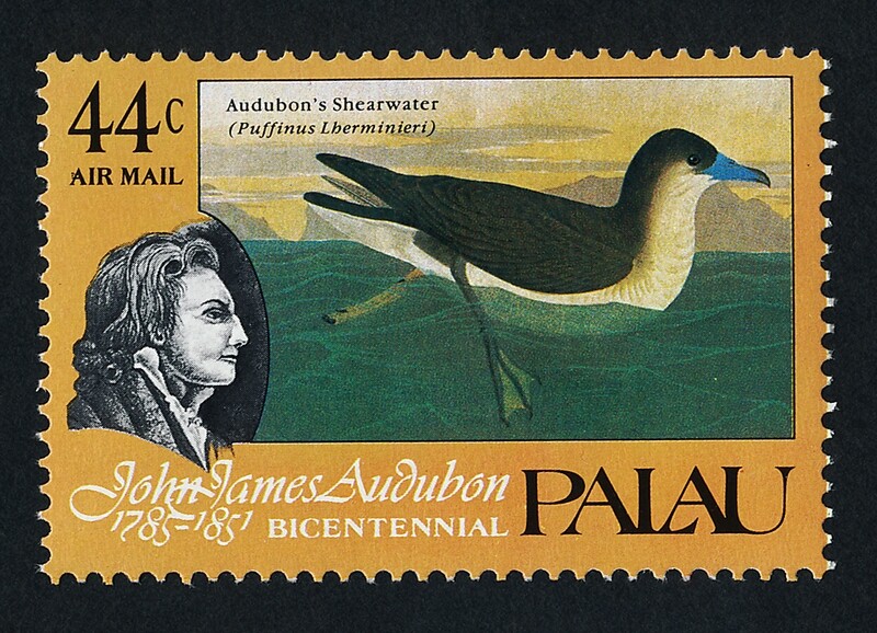 Palau C5 MNH Birds, Audubon painting
