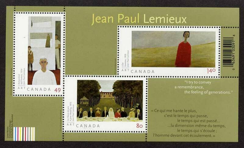 Canada 2068 MNH Art, Jean Paul Lemieux