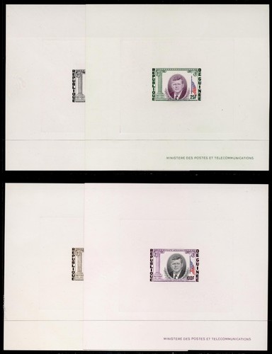 Guinea 325-7,C56 Deluxe Sheets MNH John F. Kennedy
