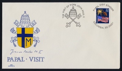 USA 2276 on cover - Pope John Paul II visit to America Cachet, Columbia Cancel