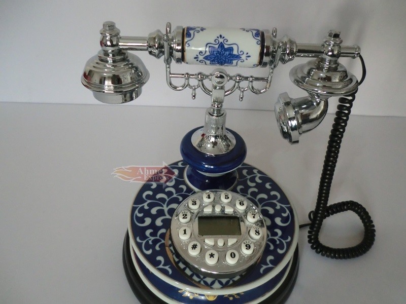 Antika Görünümlü Porselen Telefon