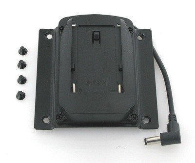 VESA Adapterplatte mit Sony F970 Aufnahme u. Schrauben