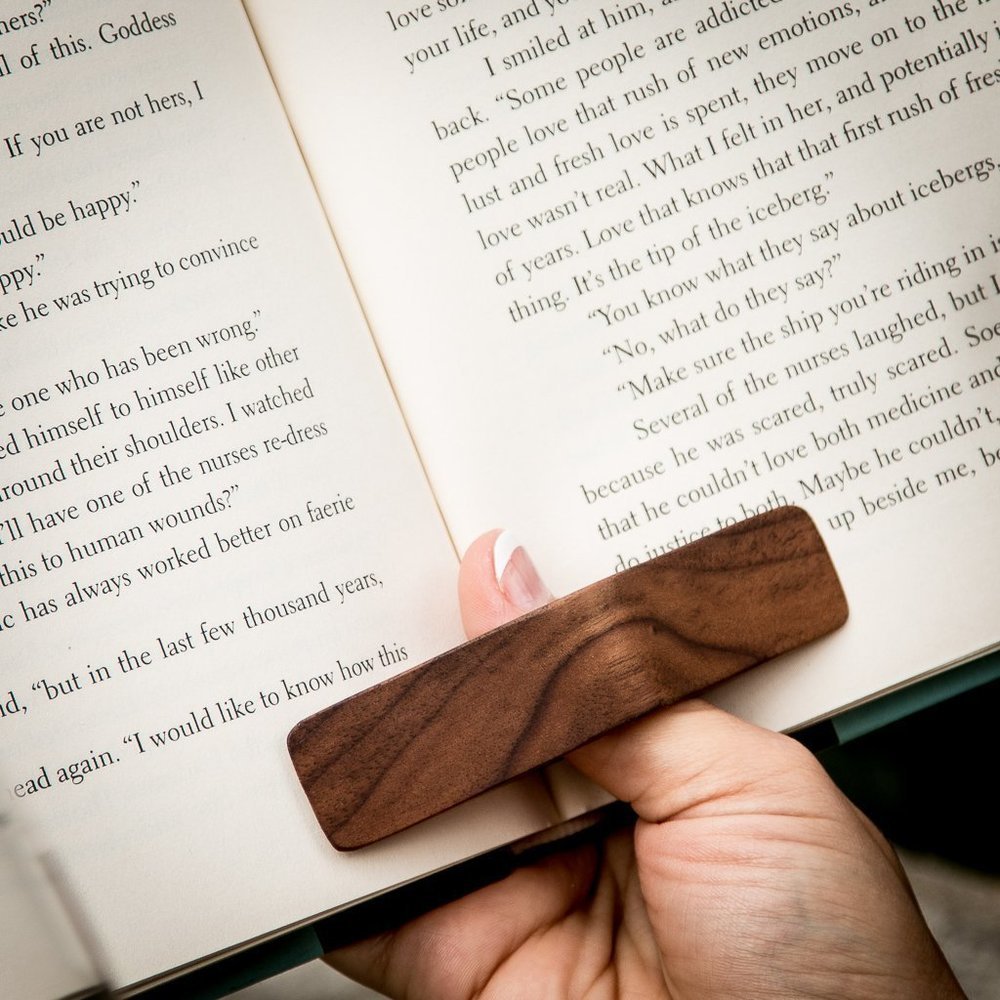 PagePal Page Holder - Handmade Personal Book Assistant - American Walnut