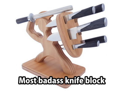 Spartan Knife Block - Baltic Birch Edition
