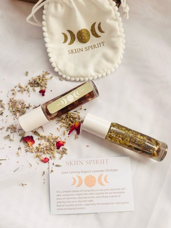 Organic Rose + Lavender Oil Roller Duo