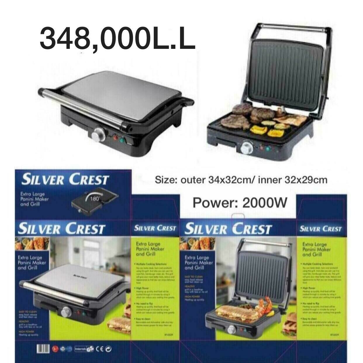 SILVERCREST” Contact Grill