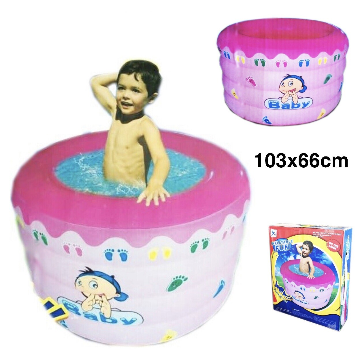 Inflatable Baby Pool (Pink)