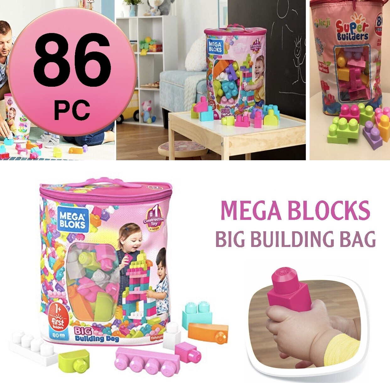 Mega Blocks Bag (86pc)