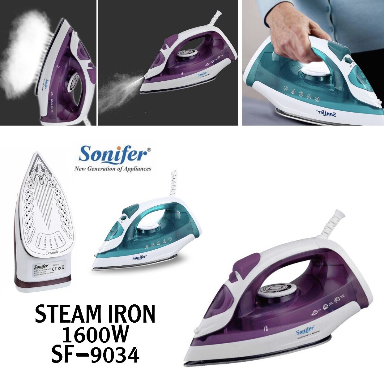 SONIFER Steam Iron (SF-9034)