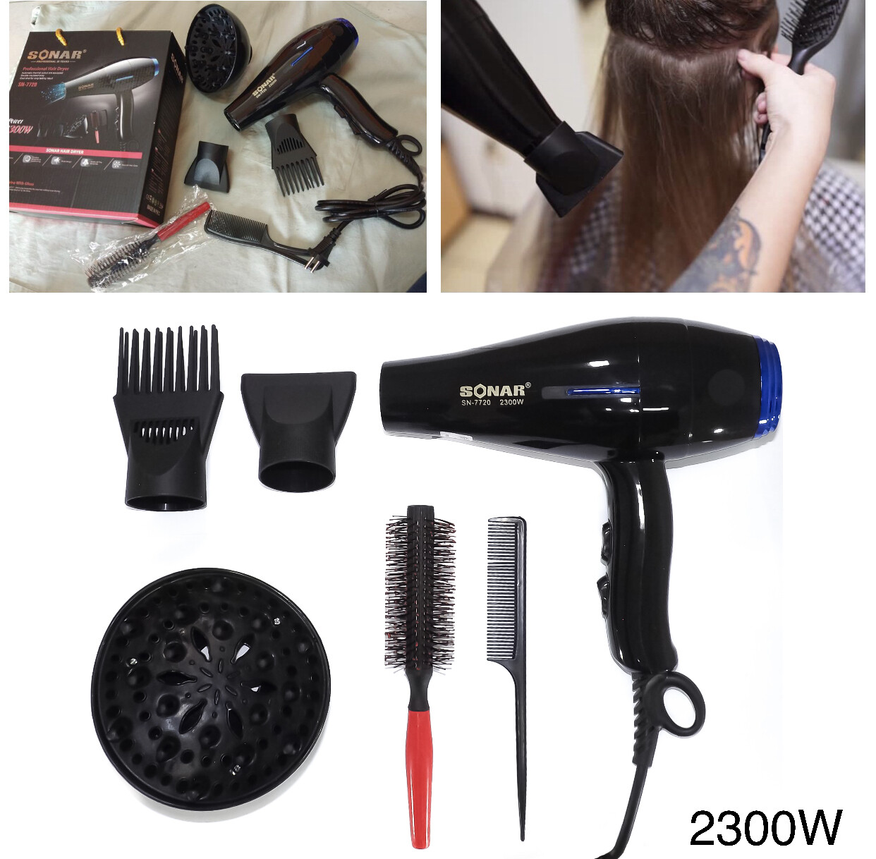 Sonar Hair Dryer Set