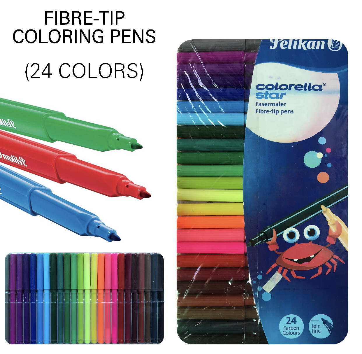24-Pc Coloring Pens