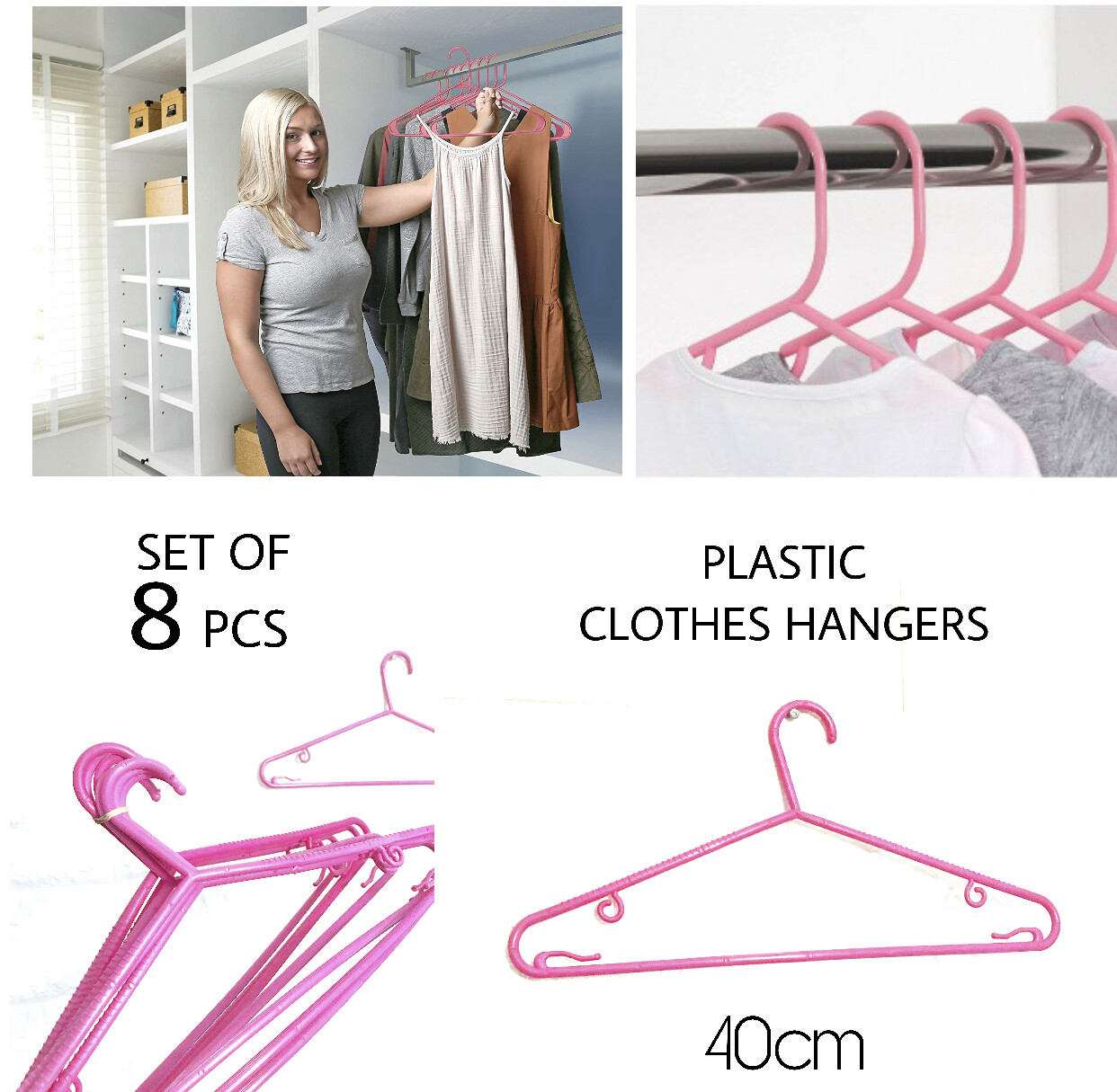 8Pcs Clothes Hangers