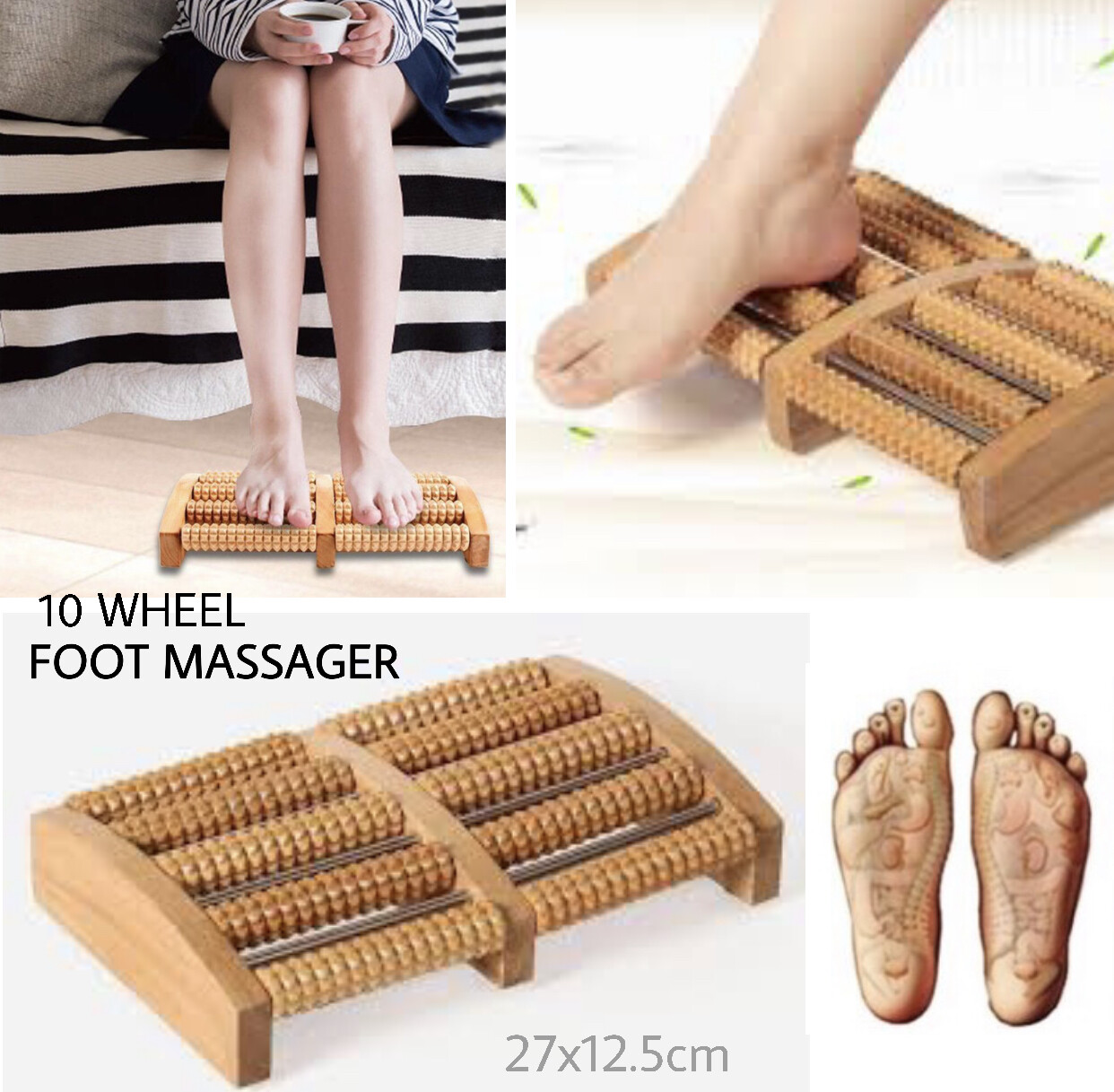 Wheels Foot Massager