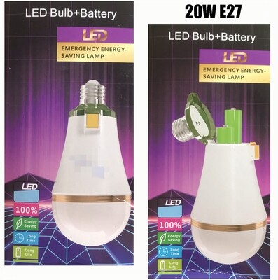 LED Bulb+Battery 20W
