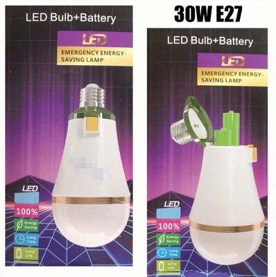 LED Bulb+Battery 30W