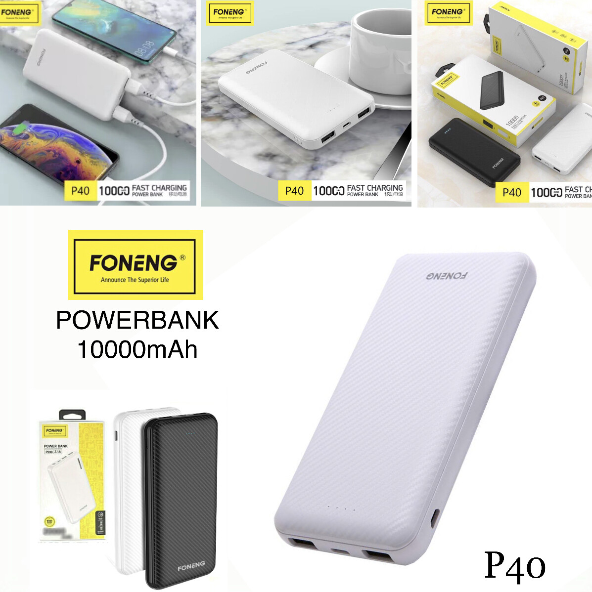 Power Bank 10000mAh P40