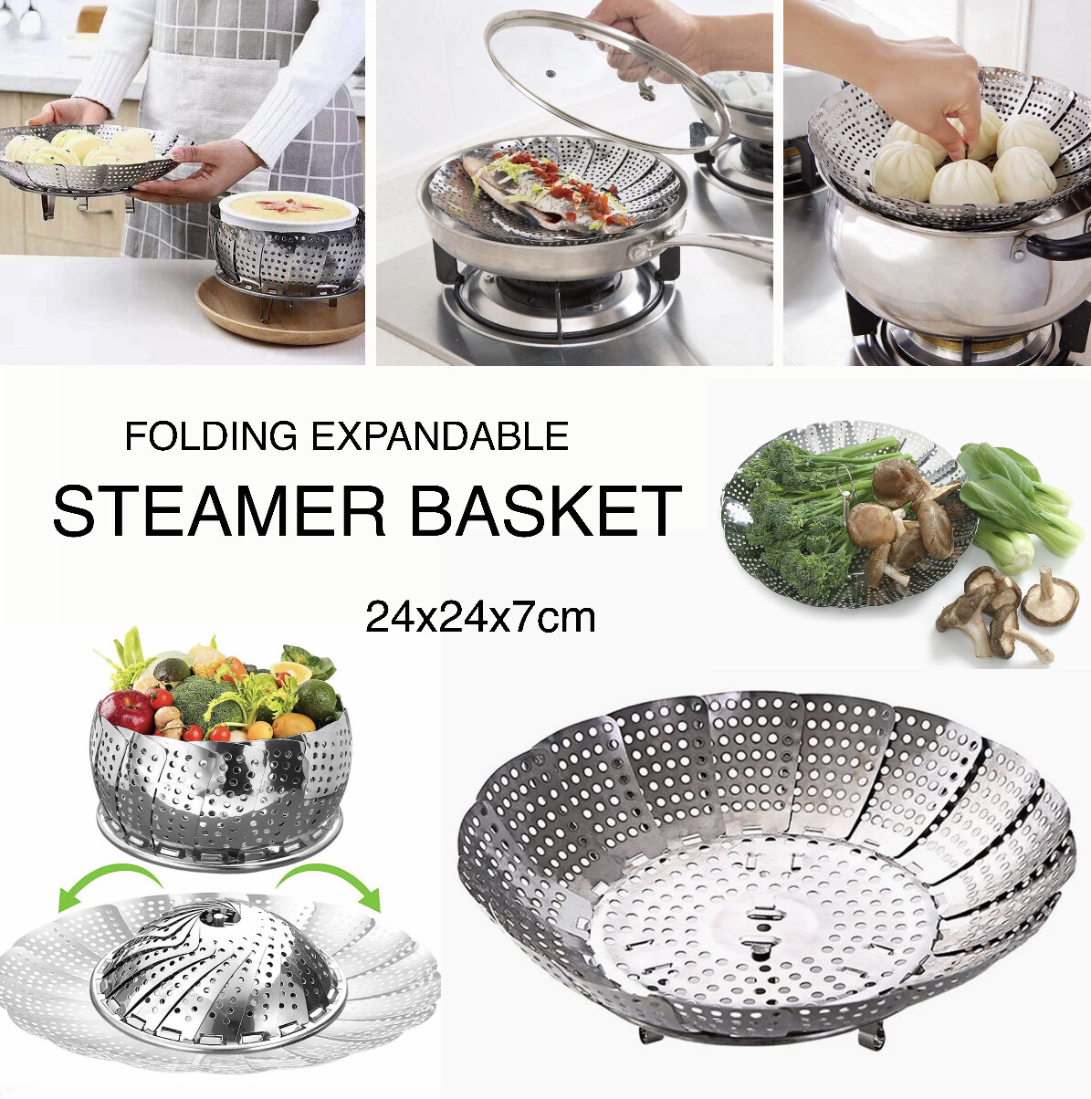 Folding Steamer Basket