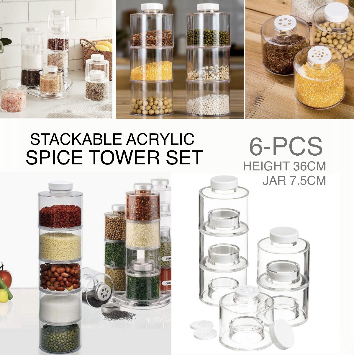 Spice Jars Tower