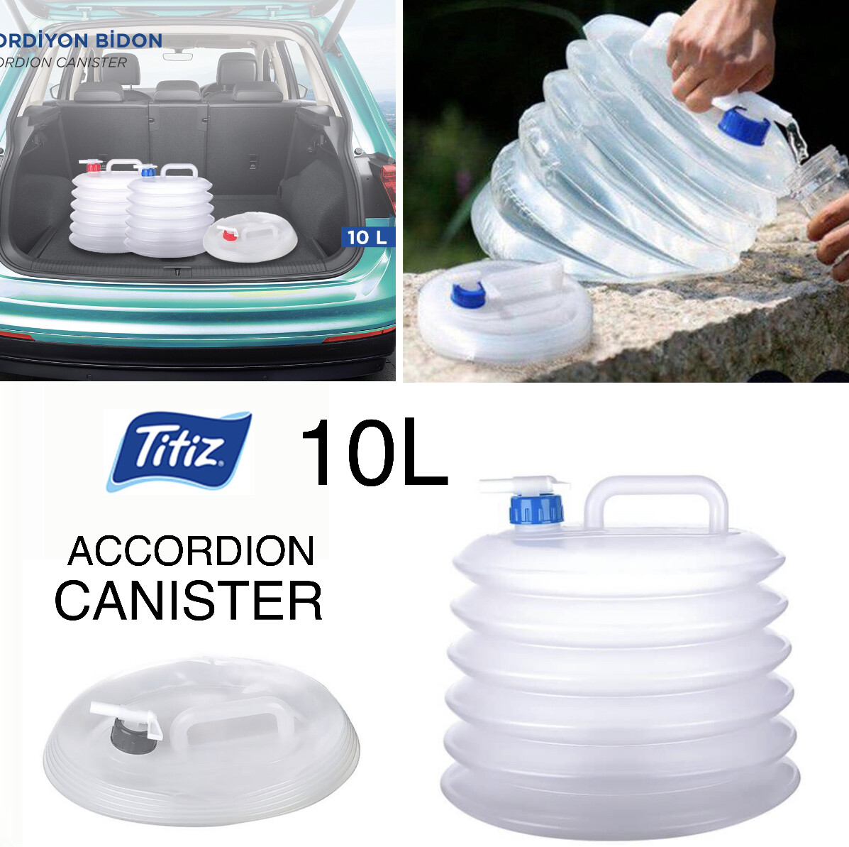 10L Accordion Canister