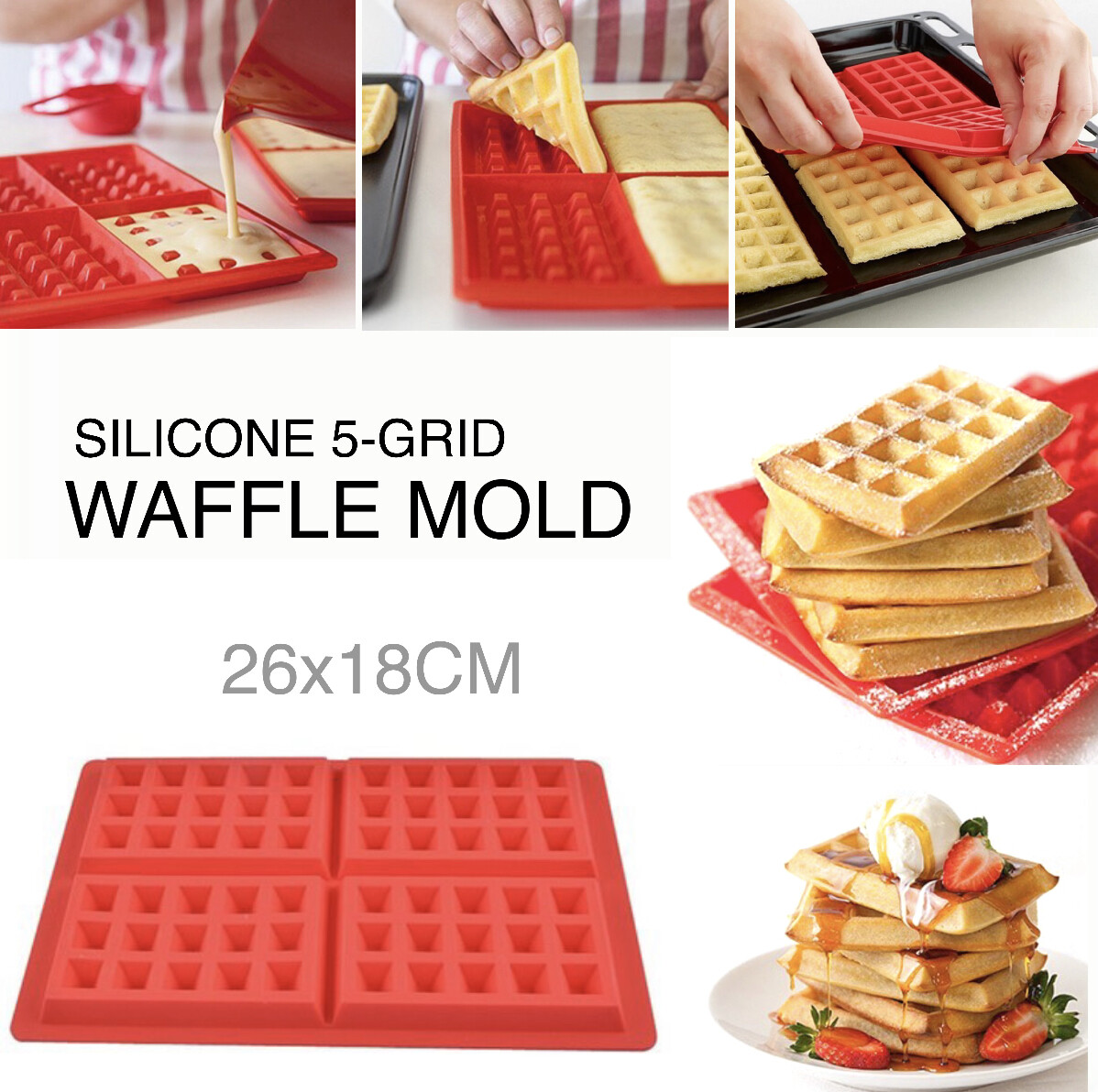 Silicone Waffle Mold
