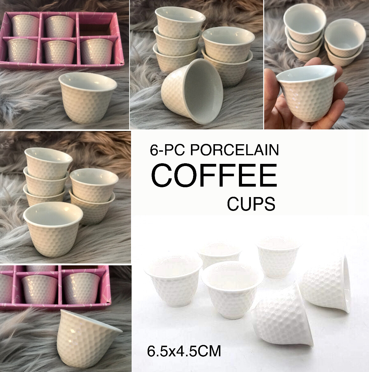 6-Pc Coffee Cups